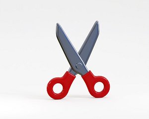 Cartoon Scissors 3D model 3D model