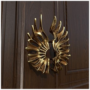 Coral Series Heavy Door Handle Ready For Print model