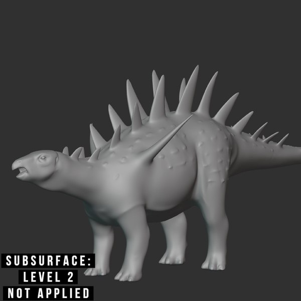 3D Chungkingosaurus Basemesh Low Poly