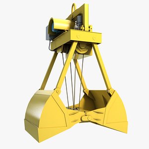 excavator grab 1 3d model