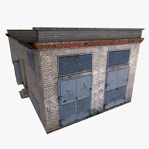 building transformer station pbr 3D model