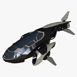 small spaceship 3D model