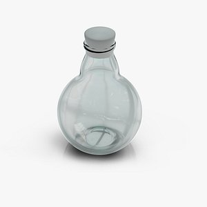 3D medical lab flask