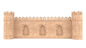 Palace Boundry Wall 3D