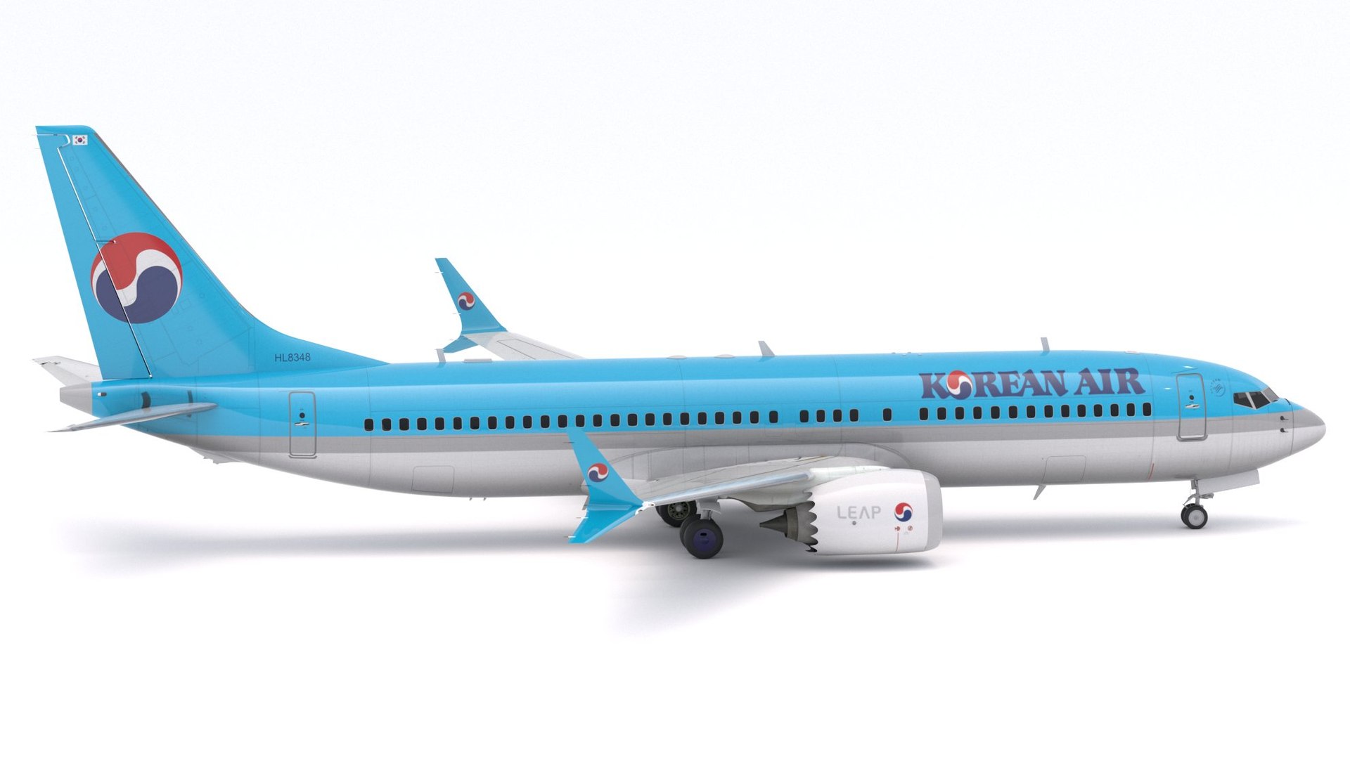 Avion Miniature Gemini Jets 200 Boeing 737-800 Korean Air G2KAL033 1/200 Neuf