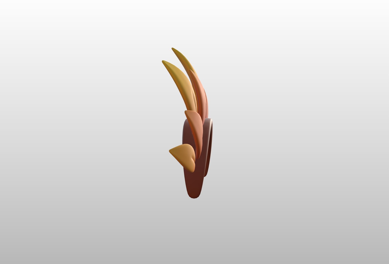 3D Headband024 Leaf Headband model - TurboSquid 2160307