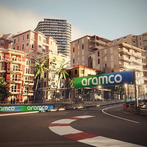 F1 Monaco Track 3D model