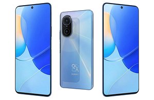 3D model Huawei Nova 9 SE Blue Low Poly