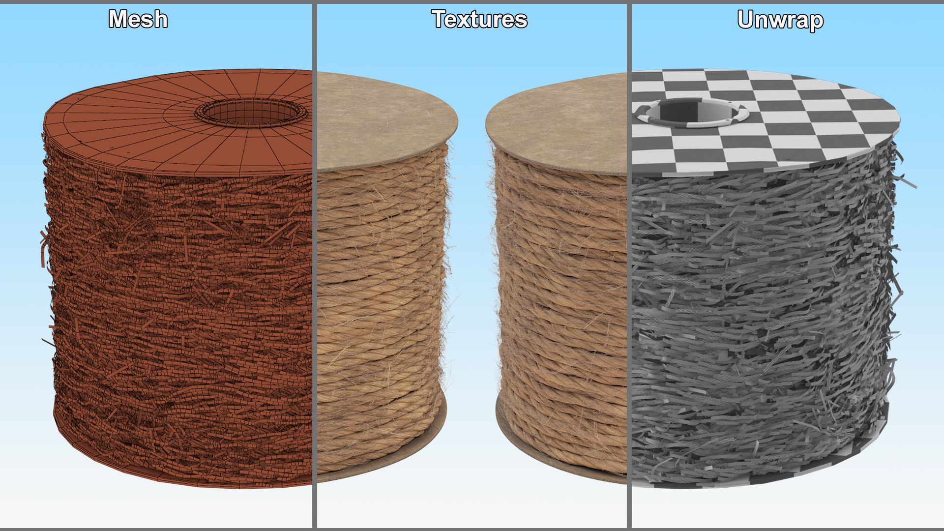 Jute Twines Collection 3D model https://p.turbosquid.com/ts-thumb/xL/0f5TKa/zP/jute_twines_collection_011/jpg/1751549566/1920x1080/fit_q87/a3beb089c77f16b307e64a0f99d178463822b381/jute_twines_collection_011.jpg