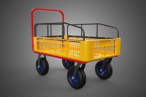 HAND PLATFORM TRUCK PALLET UTILITY OUTDOOR GARDEN CART TROLLEY 4 3D model