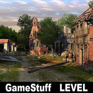 3d destroyed level model