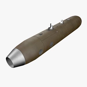 3D model SUU-11 Pod With M-134 Minigun