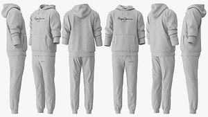 hoodie tracksuits 3D model