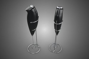 BLACK ELECTRIC WHISK EGG MILK FROTHER FOAM MAKING MOUNT STANDING