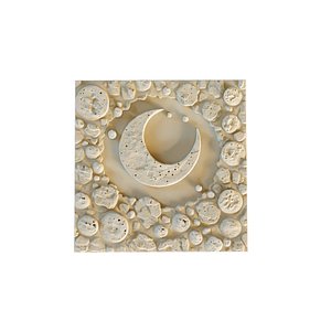 3D mural decor set wall panel 15 model