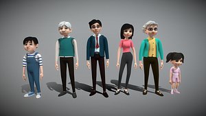 Cartoon Family Characters