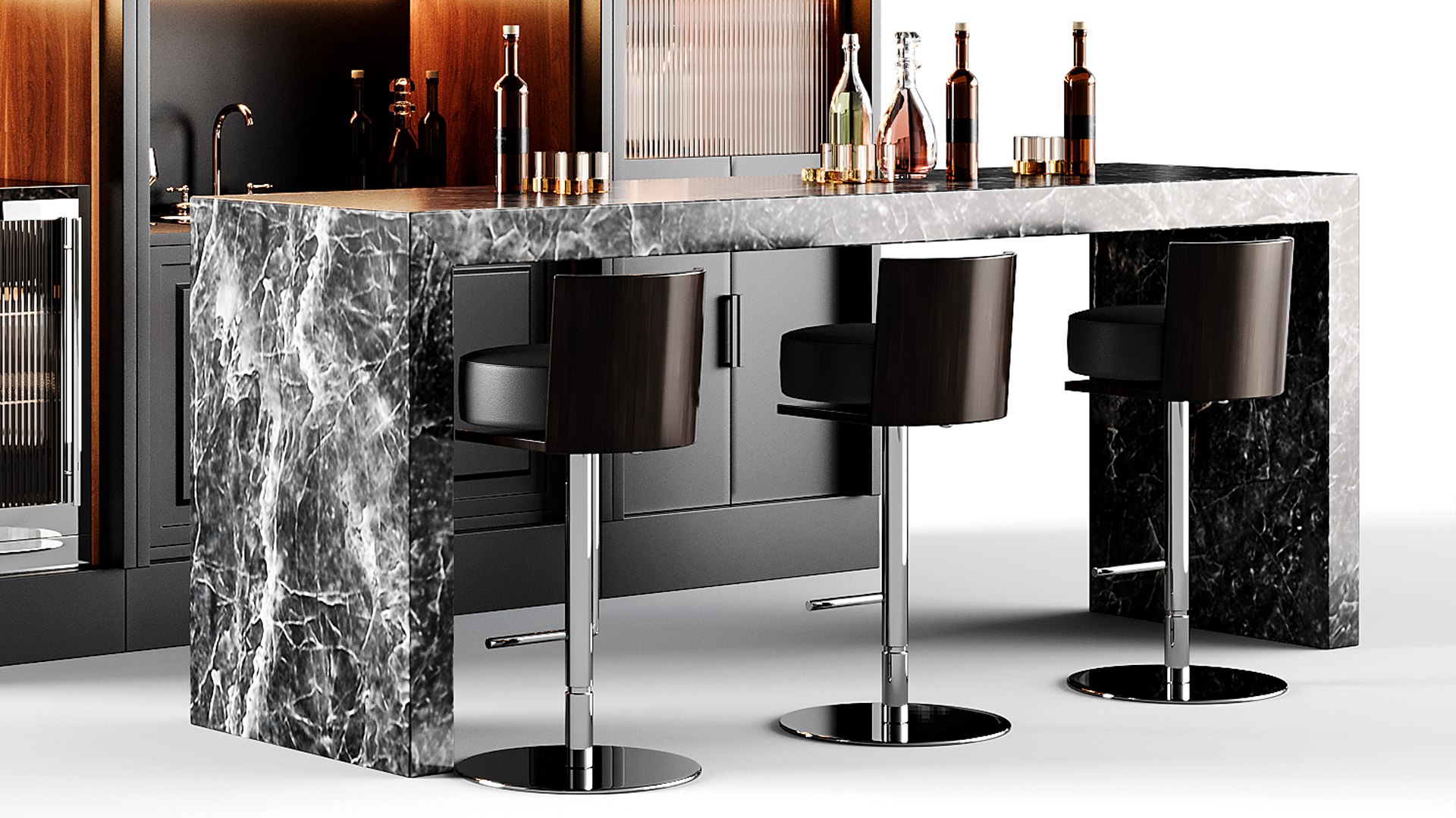 3D BAR 1 Model - TurboSquid 2285623