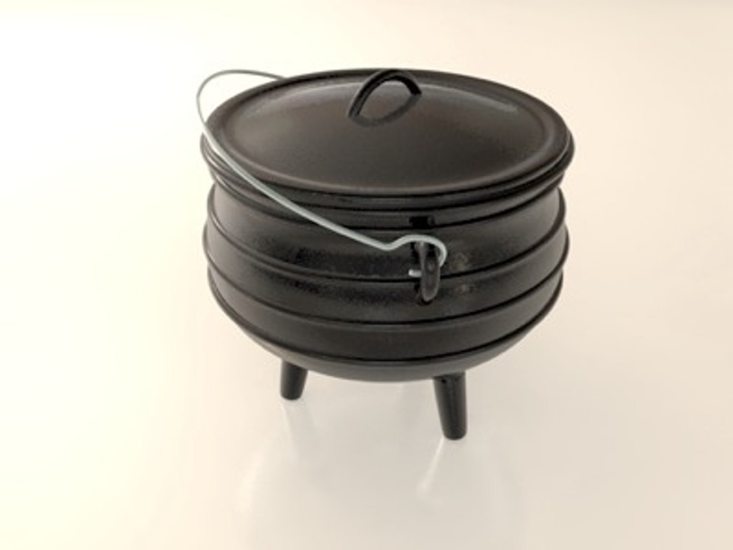 Cast Iron Potjie Pot 3D model