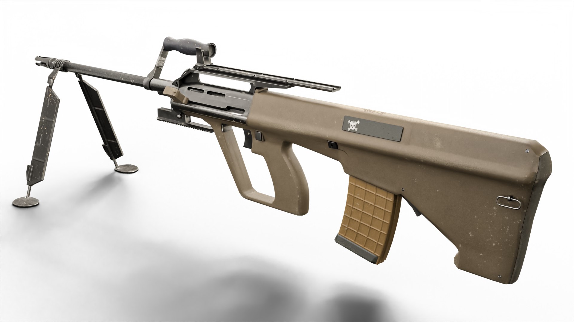 AUG Tactical Rifle Set Game-Ready Bullpup Weapons 3 Variants With PBR ...