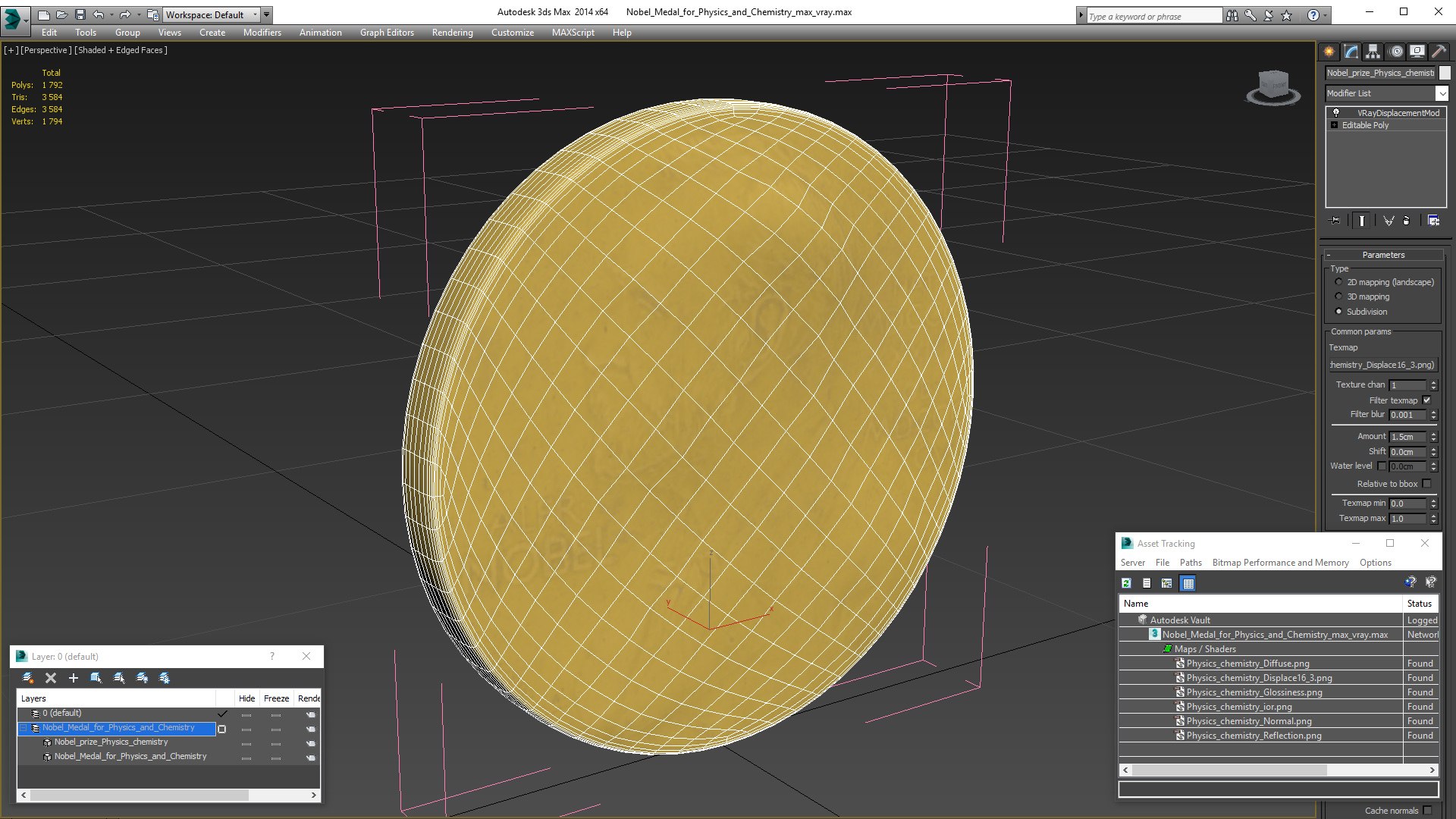 Nobel Medal for Physics and Chemistry 3D model https://p.turbosquid.com/ts-thumb/xL/M6R2Pi/8n/nobelmedalforphysicsandchemistry3dsmodel018/jpg/1644516077/1920x1080/fit_q87/1933111607c315e77acfc63f92be3636fc30d2ec/nobelmedalforphysicsandchemistry3dsmodel018.jpg
