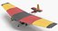 ultralight aircraft chotia weedhopper 3d model