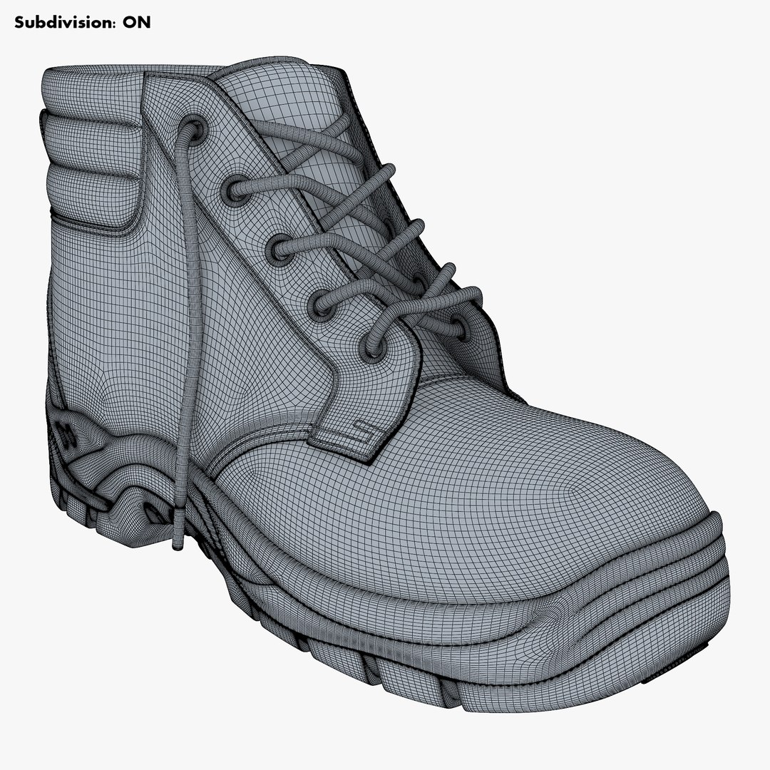 3D Safety Work Boots M 1 Model - TurboSquid 2000254