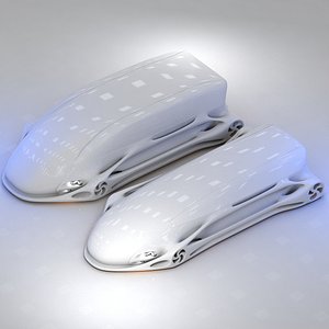 futuristic transport vehicle 3D model