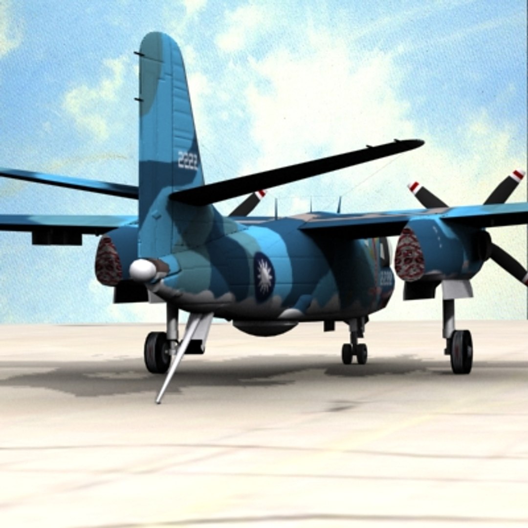 3d Model Of Tracker Aircraft