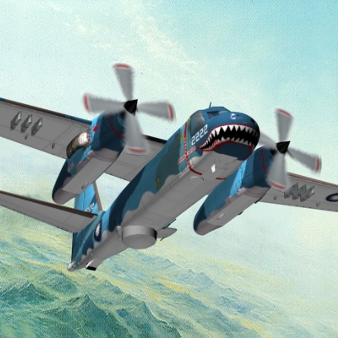3d Model Of Tracker Aircraft