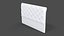 3D model White Fabric Headboard