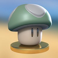 Video Game Cartoon Mushroom