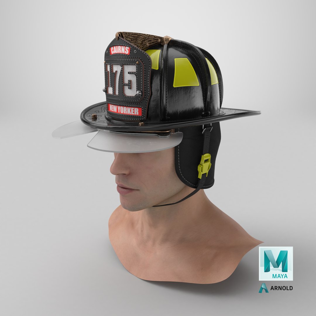 Cairns New Yorker Fire Helmet on Male Head 3D model https://p.turbosquid.com/ts-thumb/xL/YVHA9M/4h/stemcell_maya_arnold_render/png/1764605284/1920x1080/fit_q87/293425b3ed1de2476ce0e6fb7065ad89e053ca27/stemcell_maya_arnold_render.jpg