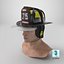 Cairns New Yorker Fire Helmet on Male Head