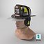 Cairns New Yorker Fire Helmet on Male Head