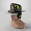 Cairns New Yorker Fire Helmet on Male Head