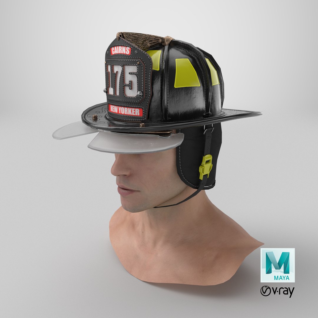 Cairns New Yorker Fire Helmet on Male Head 3D model https://p.turbosquid.com/ts-thumb/xL/YVHA9M/aF/stemcell_maya_vray_render/png/1764605286/1920x1080/fit_q87/20c9e718cb54015b9e74ff9a4f8ed439d71f2da8/stemcell_maya_vray_render.jpg