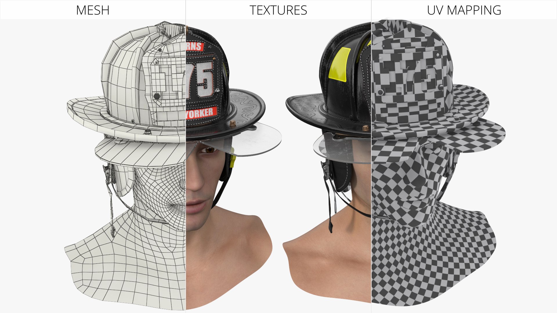 Cairns New Yorker Fire Helmet on Male Head 3D model https://p.turbosquid.com/ts-thumb/xL/YVHA9M/gJ/cairns_new_yorker_fire_helmet_on_male_head_009/jpg/1764244604/1920x1080/fit_q87/0e1907fe49b125e38d422480b6a2ad6ac60cb91d/cairns_new_yorker_fire_helmet_on_male_head_009.jpg