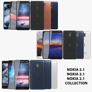 3D model realistic nokia 5 1