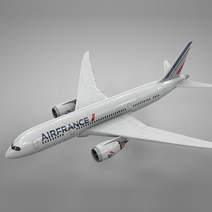 boeing 787 dreamliner air france 3D model