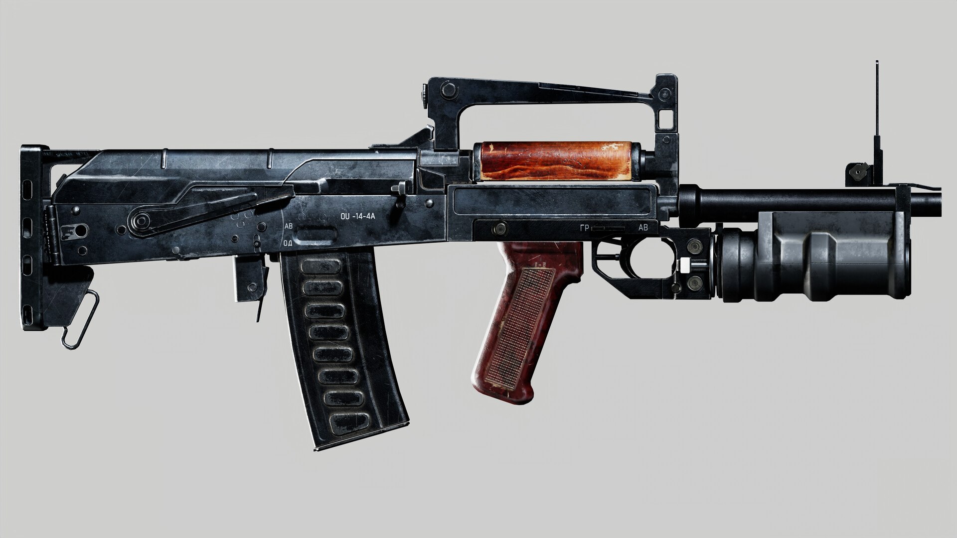 3D Lowpoly OTs-14 Groza - TurboSquid 2340418