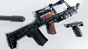 Lowpoly OTs-14 Groza