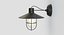 3D vintage industrial pendant wall lamp model