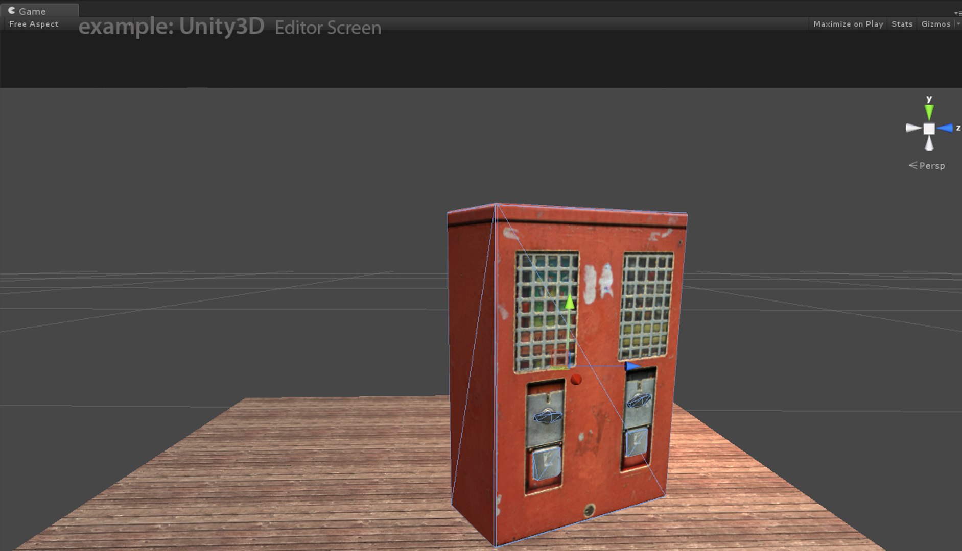 3d Model Gumball Vending Unity3d