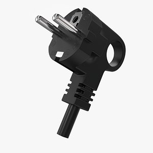 Power Plug CEE 7/7 02 Black