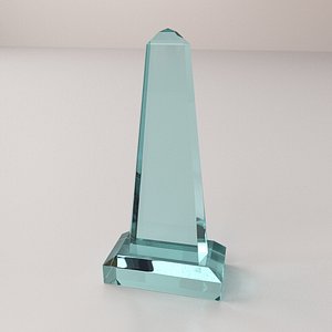 glass award 3d 3ds