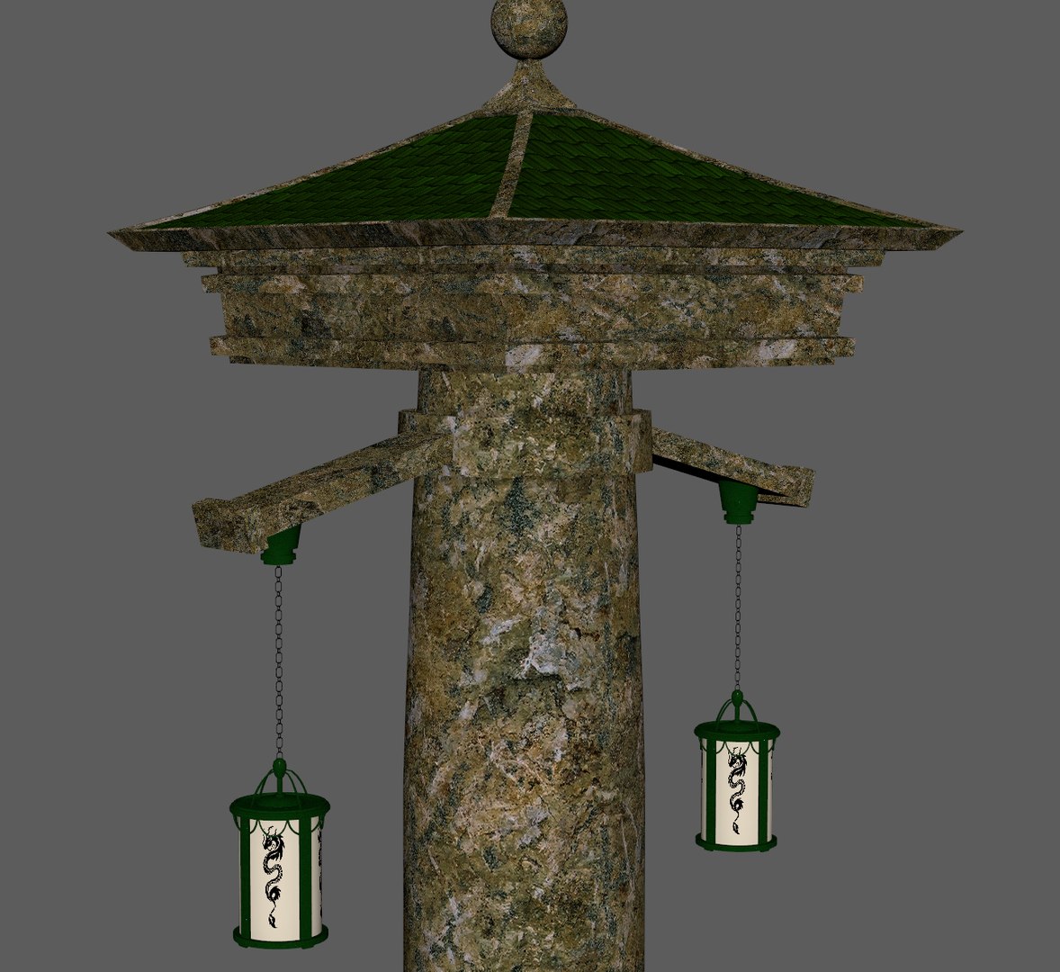 Column asian asia 3D model - TurboSquid 1359247