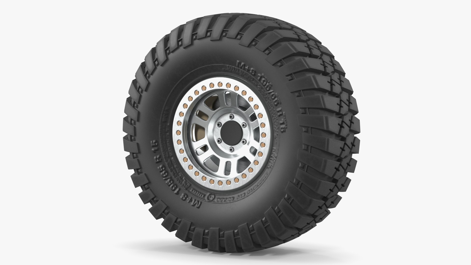 Off Road Racing Wheel 3D model preview