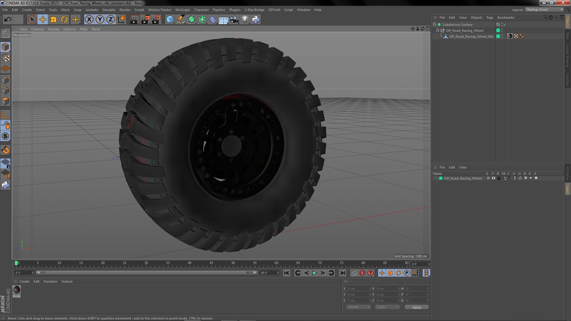 3D Off Road Racing Wheel - TurboSquid 1908135