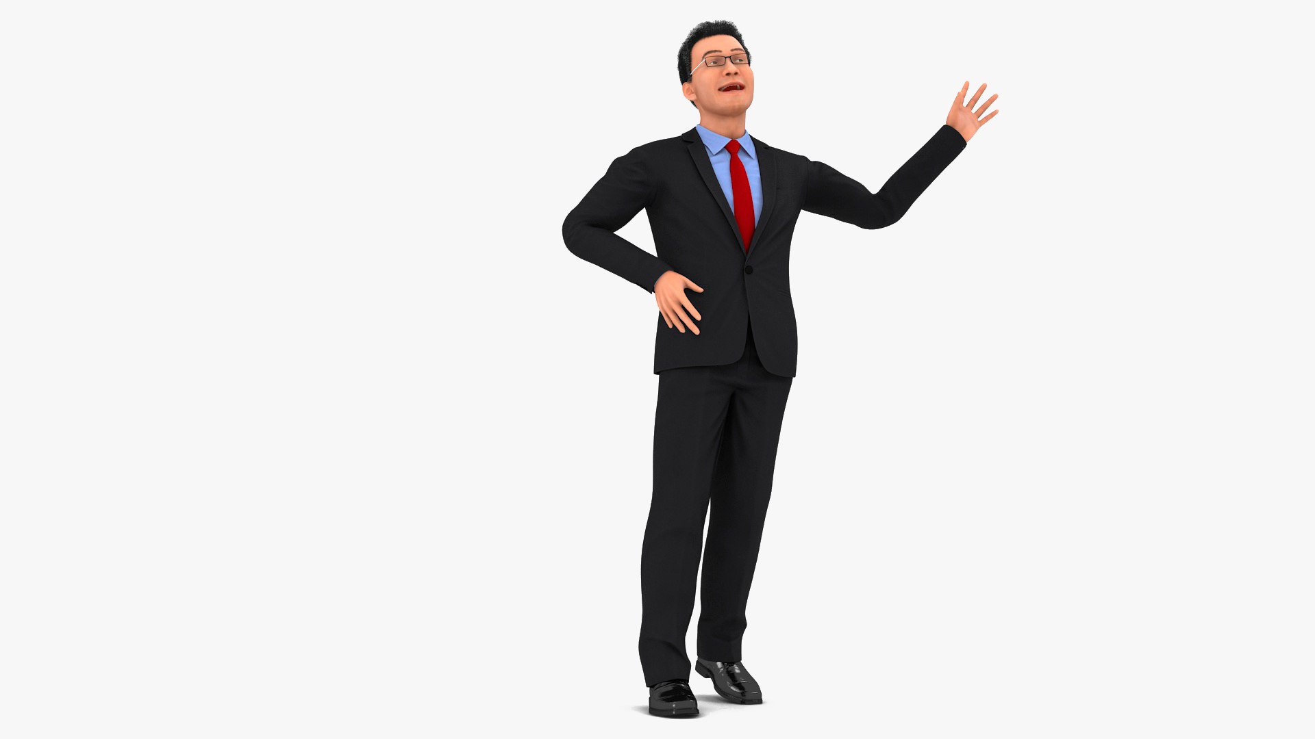 Asian Business Leader Rigged 3D model preview