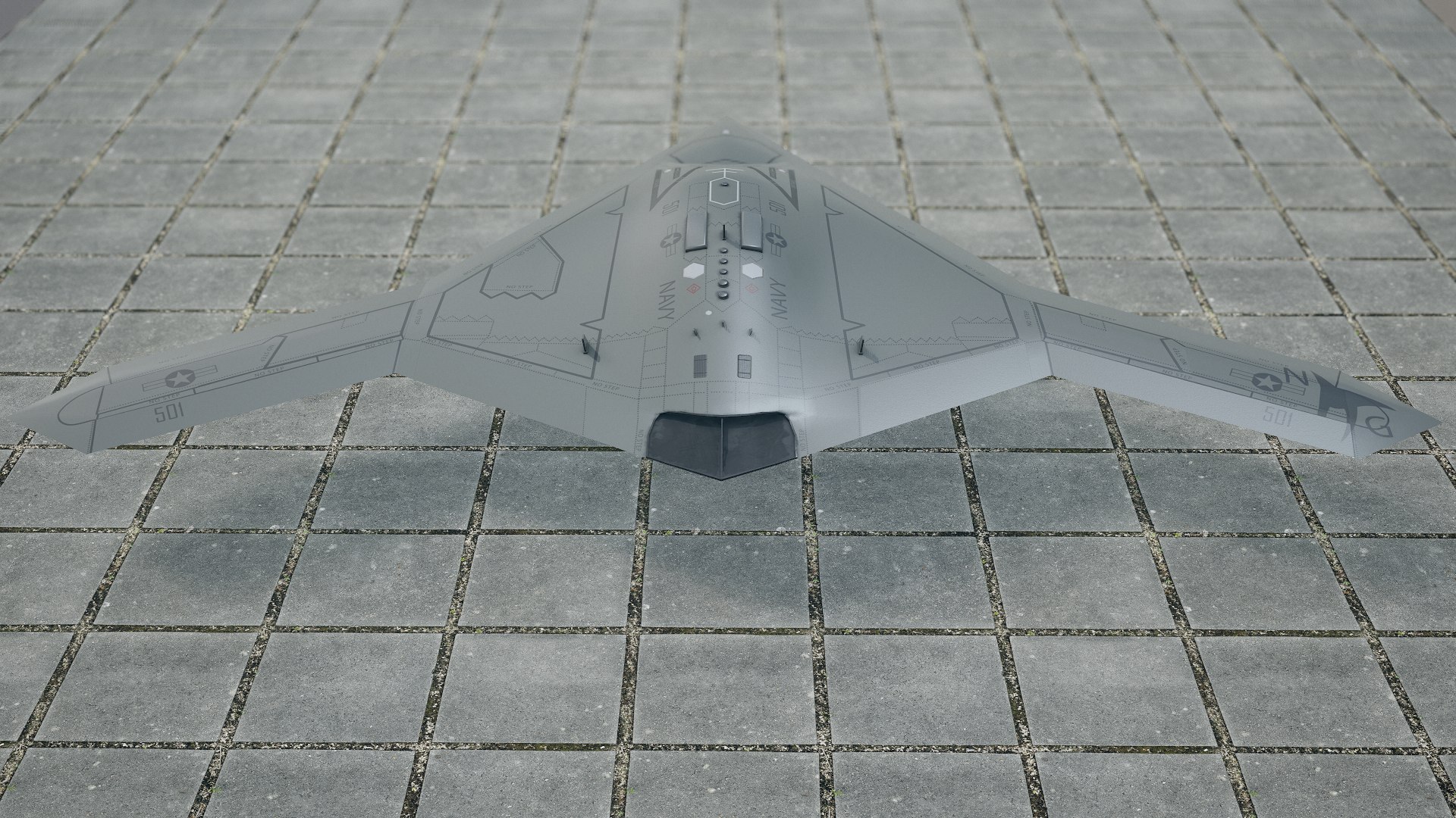 3D Uav Northrop Grumman X-47b Model - TurboSquid 1555466